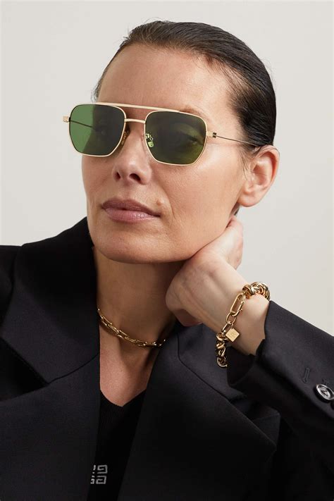 givenchy gold tone square sunglasses|givenchy sunglasses price.